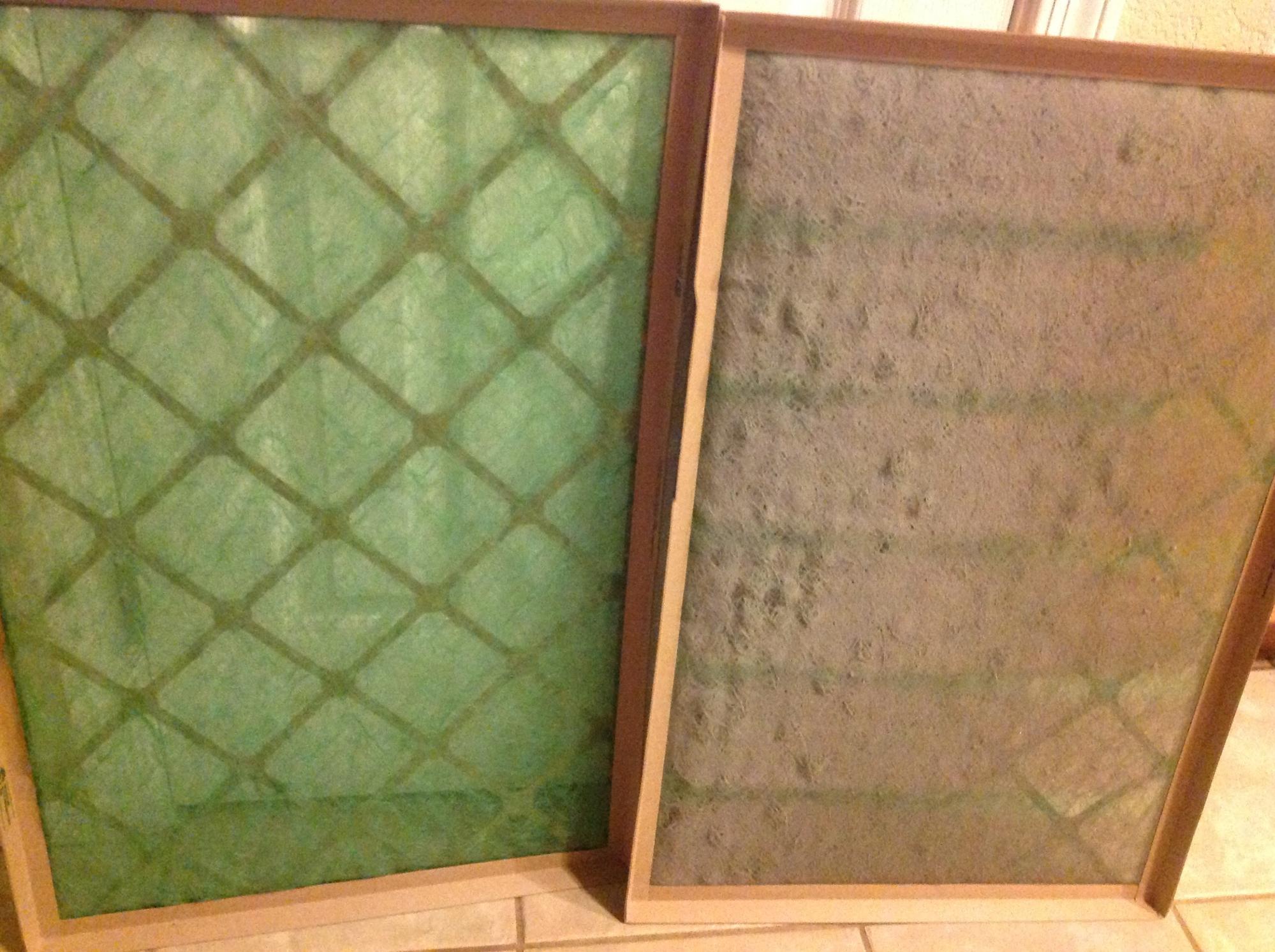 clean vs dirty air filter